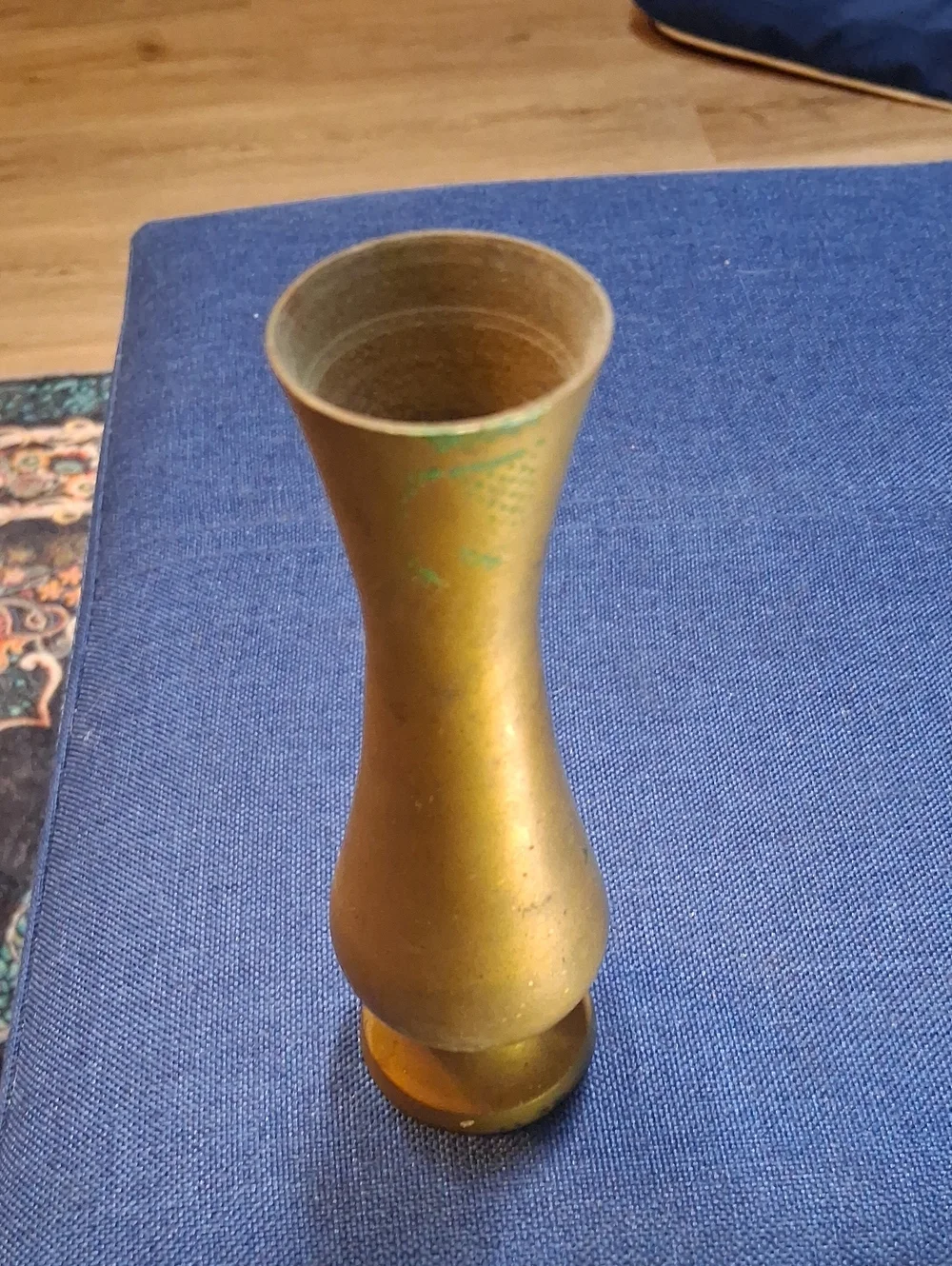 Brass-Tone Decorative Bud Vase - Gold Finish